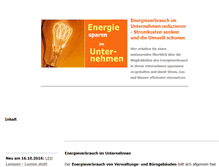 Tablet Screenshot of energiekosten-unternehmen.de